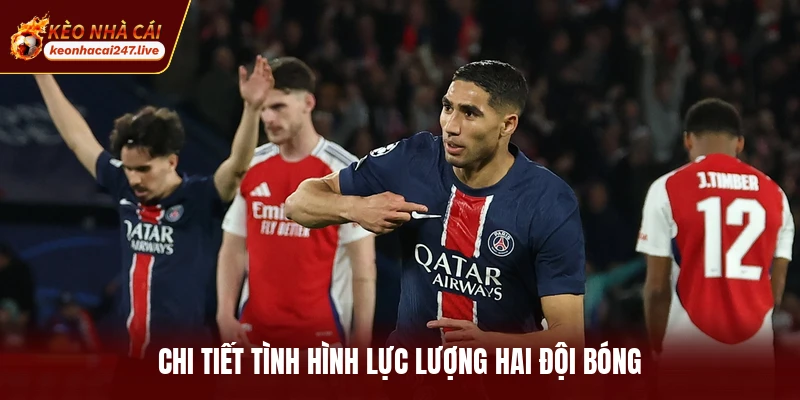 Chi tiết tình hình lực lượng hai đội bóng