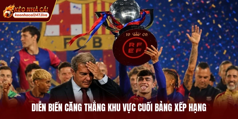 Diễn biến căng thẳng khu vực cuối bảng xếp hạng