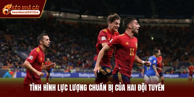 Tình hình lực lượng chuẩn bị của hai đội tuyển